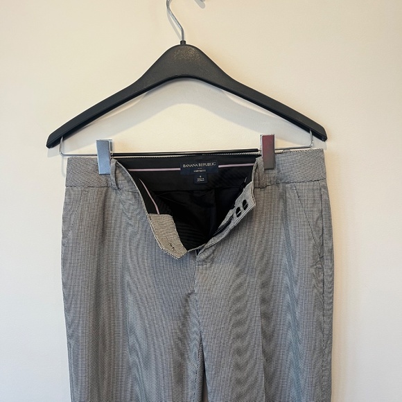 Banana Republic lined black and white Martin fit size 6 pants - Picture 3 of 4
